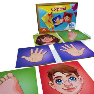 Imagem de Esquema Corporal Mdf Material Lúdico Corpo Humano 94 Peças - sonho de 