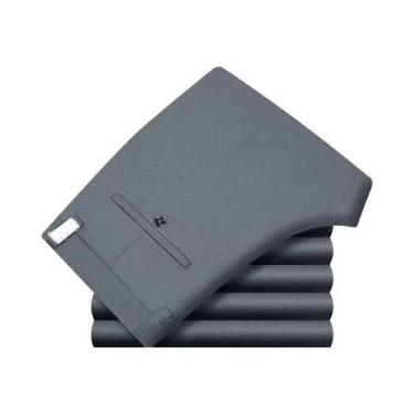 Imagem de Calças De Terno Slim Fit Pretas Para Homens, Elásticas E Que Não Amass