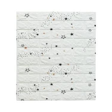 Imagem de Adesivo De Parede 3D Grande 70x77CM Em Espuma Autoadesiva À Prova d'Ág