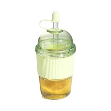 Imagem de Copo Grande De 430ML Com Tampa Para Chá De Bolhas, Café, Leite, Suco, 