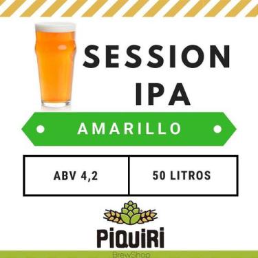 Imagem de Kit de Insumos para Fabricação de Cerveja Artesanal 50L - Session IPA 