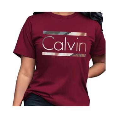 Imagem de Camiseta Feminina De Verão Em Algodão Casual Com Gola Redonda E Manga 