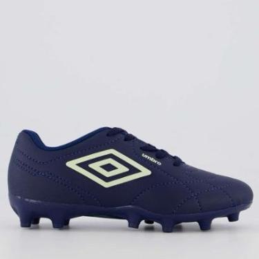 Imagem de Chuteira Umbro Class Footballer Campo Juvenil Marinho-Unissex