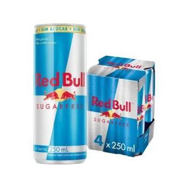 Imagem de Red Bull Zero Açúcar 250ml Pack com 4 Latas Energético