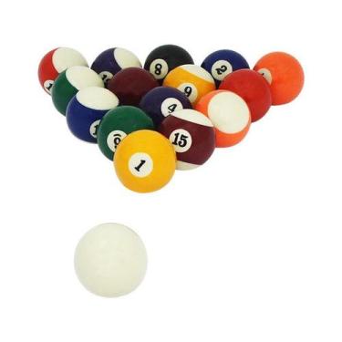 Imagem de Jogo Bolas De Bilhar Sinuca Snooker Numeradas + Branca 50mm  - Western