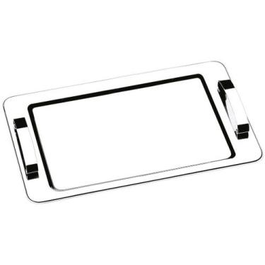 Imagem de Bandeja Com Alça Brinox Atina 37 x 23 cm Aço Inox, Inox
