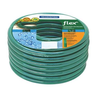 Imagem de Mangueira Flex Tramontina Verde em PVC 3 Camadas 20 m, Verde