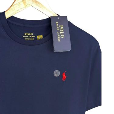 Imagem de Camiseta Masculina Ralph Lauren Azul Custom Slim Fit-Masculino