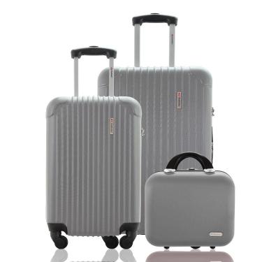Imagem de Kit Conjunto 2 Malas Rígidas 360° mais Frasqueira ABS - Gladiador A2PM
