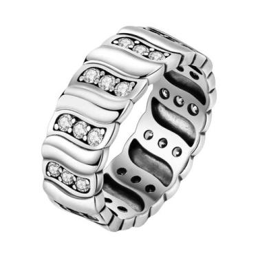 Imagem de Anel De Prata 925 Com Zircônia Para Mulheres, Design Original, Joia De