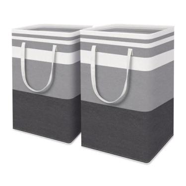 Imagem de Cesto de roupa suja HomeHacks Waterproof 75L com alças estendidas