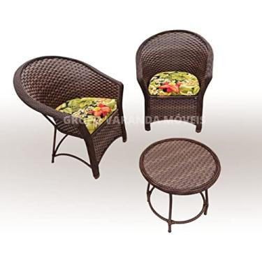 Imagem de Kit de Poltronas Fibra Sintética Direto da Fábrica (Argila)