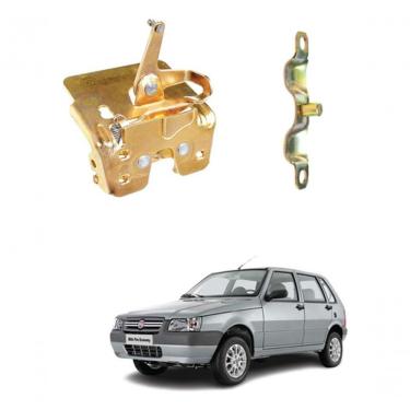 Imagem de Kit Fechadura e Batente do Porta-malas F103 para Fiat Uno G1 e Uno Mille 1995 a 2004 Si...
