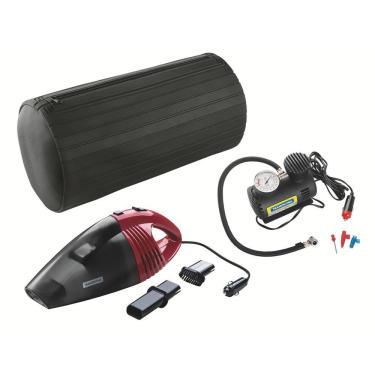 Imagem de Kit de Ferramentas para Carro com Aspirador 60W 12V e Compressor de Ar Portátil 50W 12V com Estojo em EVA Tramontina