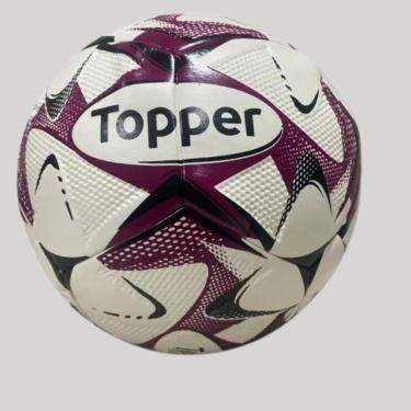 Imagem de Bola Topper Slick Colorfull Society Branco Lilás-Masculino
