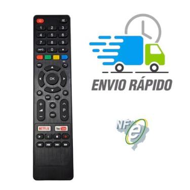 Imagem de Controle remoto para tv philco smart com teclas de atalho