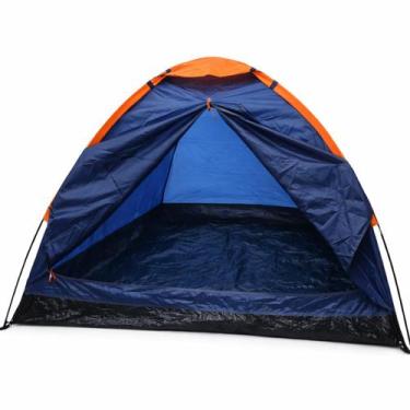 Imagem de Barraca Camping Fly 170T 2 Pessoas Azul Marinho/Laranja Gorillaz