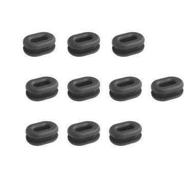 Imagem de kit 10 Borracha Fixação Tampa Lateral Cg Titan Fan 125 Oval - RCF Grou