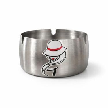 Imagem de Cinzeiro de Inox 9 cm 3 Apoios com Adesivo Orixás - Lua Mística Origin