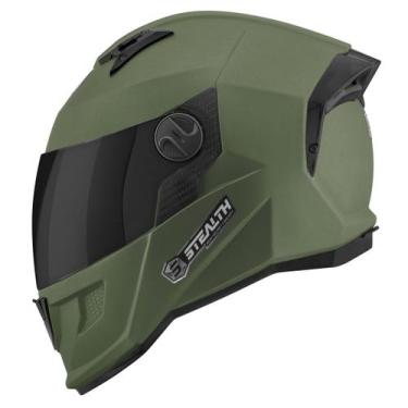 Imagem de Capacete Moto Fechado Stealth Solid Fosco Viseira Fumê Pro Tork Segura