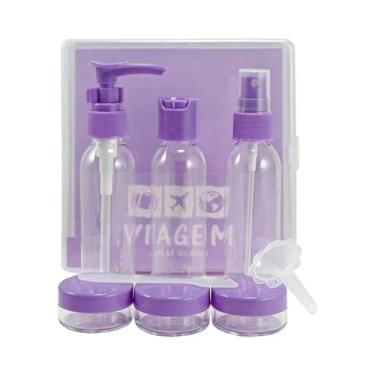 Imagem de Kit de Frascos Organizadores Para Viagem Roxo - Travel
