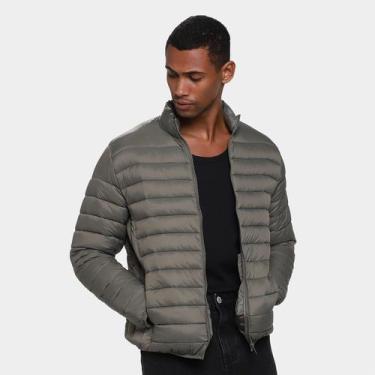 Imagem de Jaqueta Puffer Hering Masculina, Oliva, P