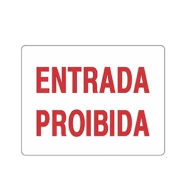 Imagem de Placa De SInalização De Entrada Proibida - RK