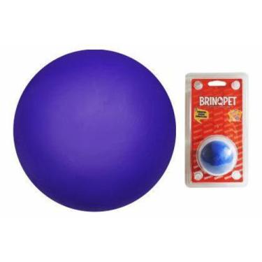 Imagem de Brinquedo Bola Maciça Lisa Colorida 60 mm - Azul - Brinqpet