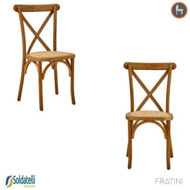 Imagem de Kit 2 Cadeiras Paris Madeira Natural - Fratini