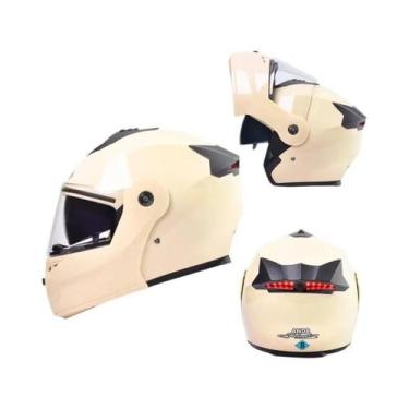 Imagem de Capacete De Moto LED Com Luzes Traseiras Duplas Para Viagens Seguras, 
