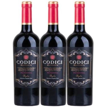 Imagem de Vinho Tinto Codici Primitivo Puglia 750ml (3 und)