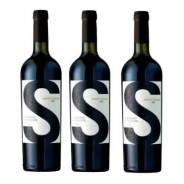 Imagem de 3 Vinhos Tintos Seco Cabernet Sauvignon Sutil 750ml - Baudrón