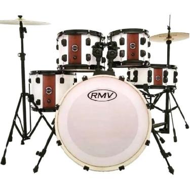 Imagem de Bateria Acústica Rmv Infinity Bumbo 20 + Pratos + Banco