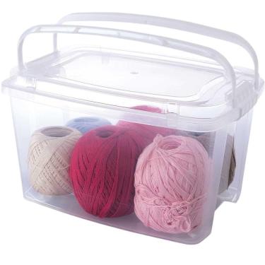 Imagem de Caixa Gran Box Alta 6,2 Litros Tampa Com Alças E Travas