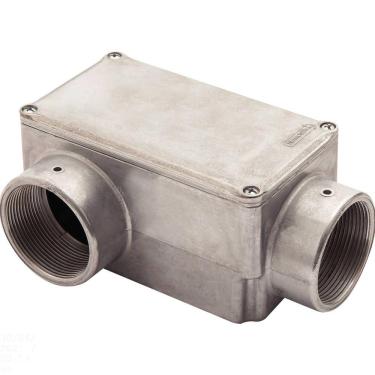 Imagem de Condulete fixo 2" tipo "LR" - com tampa / rosca BSP / sem pintura Tramontina