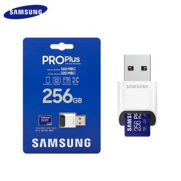 Imagem de Original SAMSUNG PRO Plus Cartão de Memória Com Leitor de Cartão USB 3.0 512GB 256GB Cartão de
