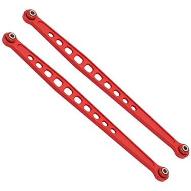 Imagem de Ligação da haste de suspensão traseira, haste de ligação da suspensão traseira conveniente leve e alta resistência à tração liga de alumínio para TRAXXAS UDR(vermelho)