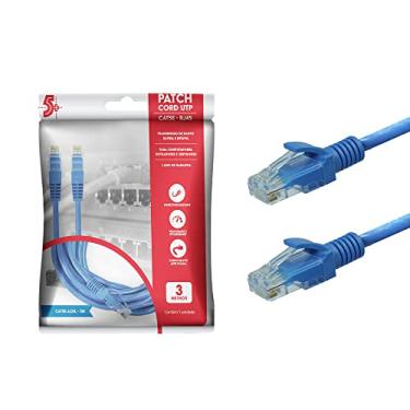 Imagem de Cabo 5+ Patch Info - Patch Cord Cat5E Utp - 3M - Azul