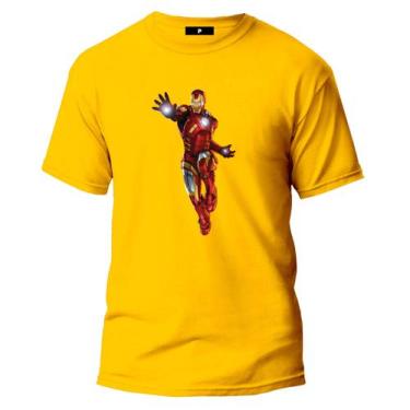 Imagem de Camiseta Homem De Ferro Masculino E Feminino Top - Gra Confecções