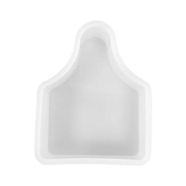 Imagem de Molde de silicone para etiqueta de orelha de vaca | Tamanho 6 cm de largura x 7,6 cm de comprimento x 2 cm de profundidade | Design de etiqueta de orelha de vaca pequena para frescor, sabão, resina, velas