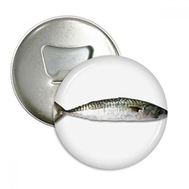 Imagem de Abridor de garrafas preto longo com ímã de geladeira para atividades de peixes oceânicos emblema multifuncional