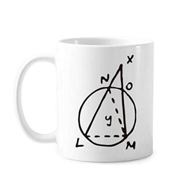 Imagem de Caneca de cerâmica com ilustração de vetor de matemática trigonométrica xícara de porcelana de café louça