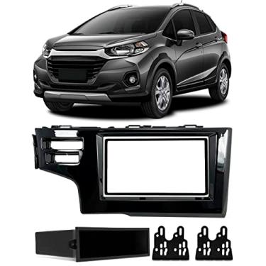 Imagem de Moldura De Painel 1 Din e 2 Din Honda WR-V Para Cd Dvd - Black Piano