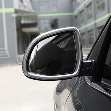 Imagem de JIERS Para BMW X5 f15 X6 f16 2014-2017, adesivos de acabamento de moldura de espelho retrovisor lateral cromado ABS acessórios de estilo de carro