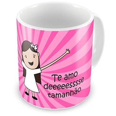 Imagem de Caneca Mãe Te Amo Desse Tamanhão (Menina)
