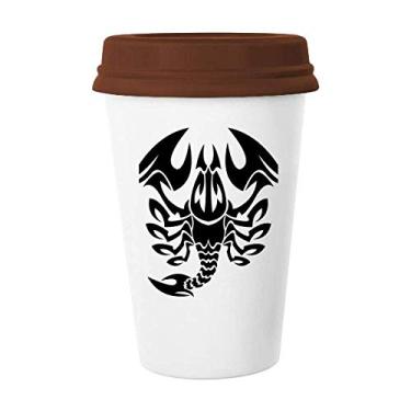 Imagem de Caneca do signo do zodíaco do Escorpião da Constelação Caneca de vidro bebendo cerâmica copo tampa