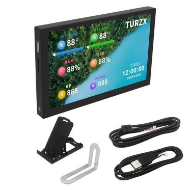 Imagem de Display IPS 5 Polegadas Monitor de Dados USB-C PC Gamer