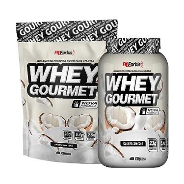 Imagem de Kit Pote + Refil Whey Protein Gourmet - FN Forbis Nutrition (Iogurte de Coco)