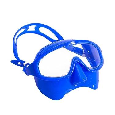 Imagem de Colaxi Máscara de mergulho antinevoeiro, óculos de natação flexível universal máscara de mergulho óculos de mergulho para praia verão piscina surfe mulheres, Azul
