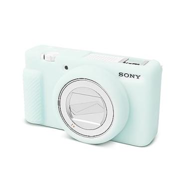 Imagem de Rieibi Capa para câmera ZV-1F, capa protetora de silicone macio para câmera Vlog Sony ZV1F/ZV-1M2/ZV-1 Mark II, capa leve ZV1F - verde claro